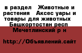  в раздел : Животные и растения » Аксесcуары и товары для животных . Башкортостан респ.,Мечетлинский р-н